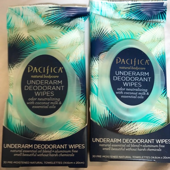 5 PACIFICA COCONUT UNDERARM DEODORANT WIPES VEGAN - Picture 1 of 1